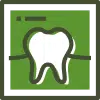 Toothbrush icon on a green background, representing Aura Dental Clinic's sleep disorder treatment services.